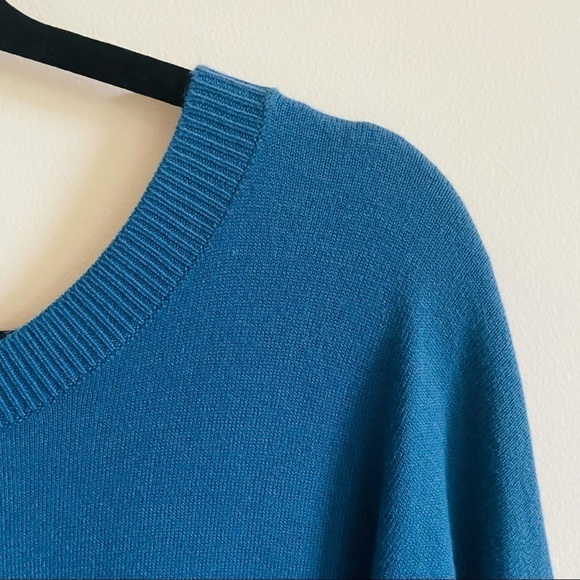 CASLON Teal Tie Back Tunic Style Sweater - Picture 4 of 10